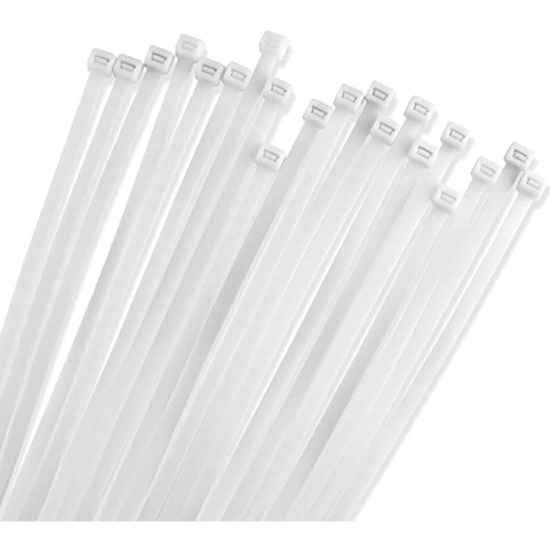 Cable Zip Ties 100 500 Pack Assorted Sizes Self Locking Nylon Cord Management