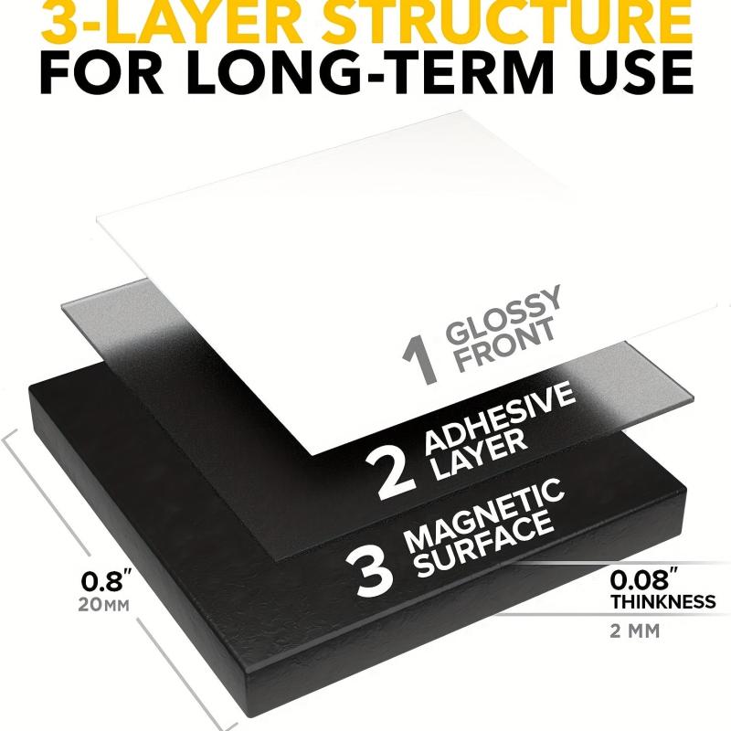 Self Adhesive Magnetic Squares 2.03cm x 2.03cm - Flexible Sticky Magnets