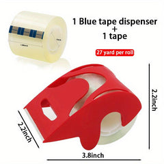 1pcs Silent Tape With Dispenser Strong Adhesive Effect For Sealing Boxes