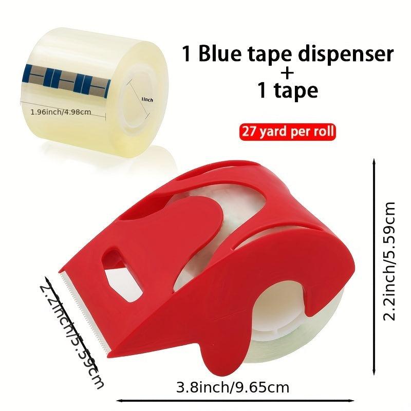 1pcs Silent Tape With Dispenser Strong Adhesive Effect For Sealing Boxes