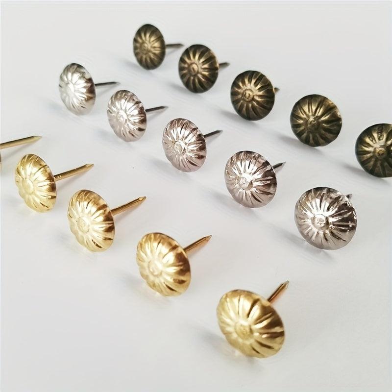 100pcs Antique Brass Upholstery Nail Set for Decoration
