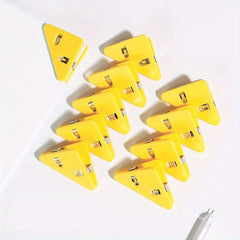 10pcs Triangle Book Corner Clips - Office Organization Tool