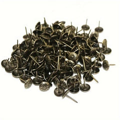 200pcs Golden & Silvery Thumb Tacks for Photos Wall Maps Bulletin Boards