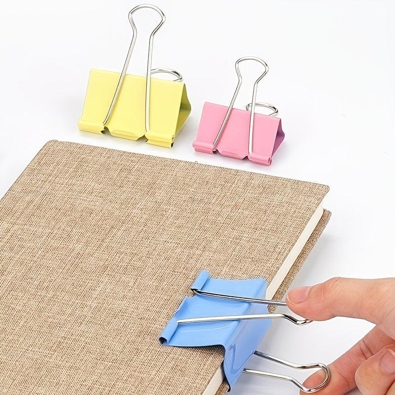 20pcs Mixed Long Tail Clip Folder Office Test Paper Book Clips