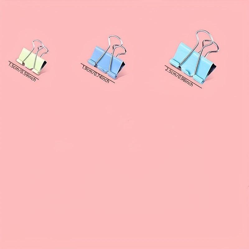 20pcs Mixed Long Tail Clip Folder Office Test Paper Book Clips