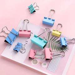20pcs Mixed Long Tail Clip Folder Office Test Paper Book Clips