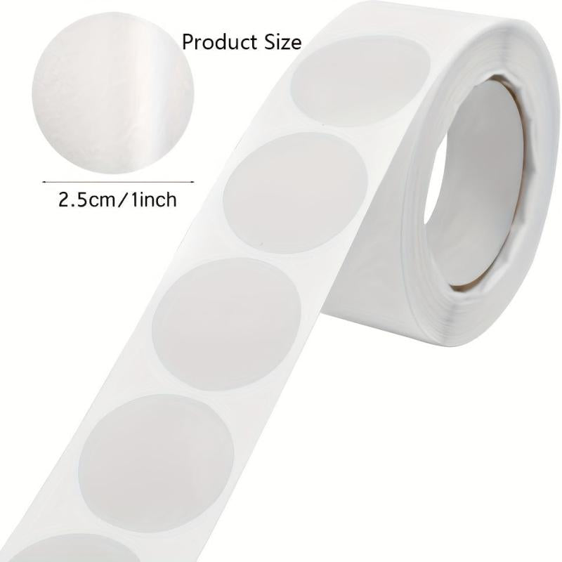 1000pcs 1 Inch Round Sealing Stickers Clear Labels