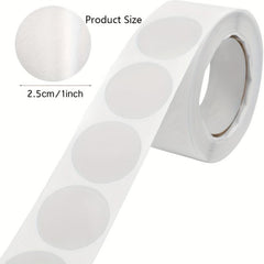1000pcs 1 Inch Round Sealing Stickers Clear Labels
