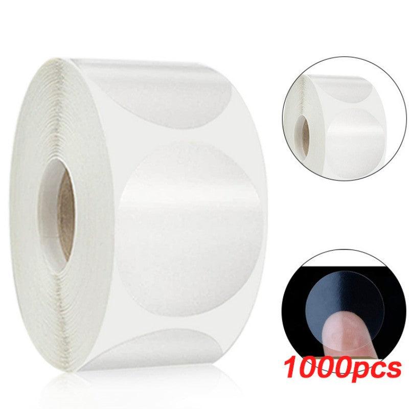 1000pcs 1 Inch Round Sealing Stickers Clear Labels