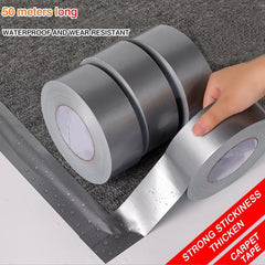 50M Sticky Cloth Duct Tape Carpet Floor Waterproof High Viscosity