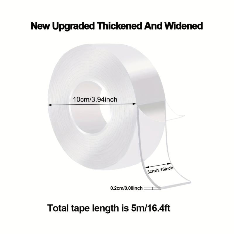 Thicker & Stronger Reusable Nano Tape - Washable Double Sided Tape