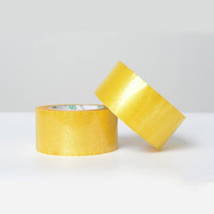 Transparent Tape 1.82 Inch x 50 Yards, 45mm Wide, Clear Yellow