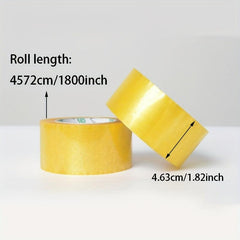 Transparent Tape 1.82 Inch x 50 Yards, 45mm Wide, Clear Yellow