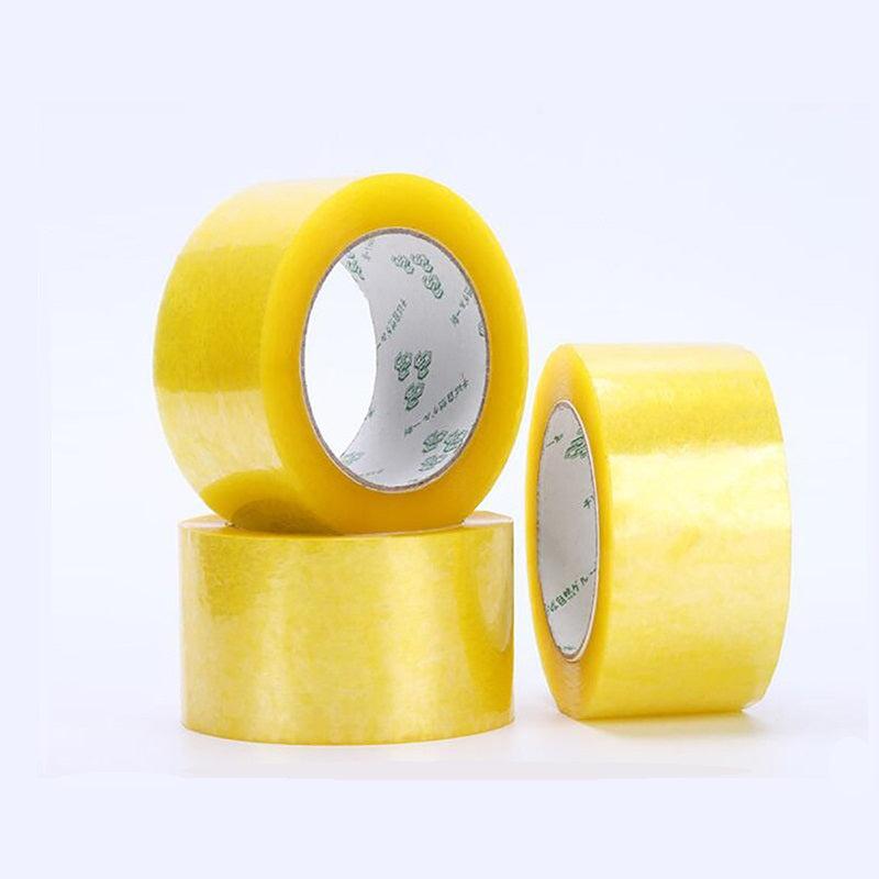 Transparent Tape 1.82 Inch x 50 Yards, 45mm Wide, Clear Yellow