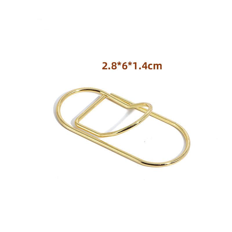 2pcs Minimalist Pen Clip for Home Office School Supplies