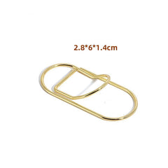 2pcs Minimalist Pen Clip for Home Office School Supplies