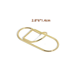 2pcs Minimalist Pen Clip for Home Office School Supplies