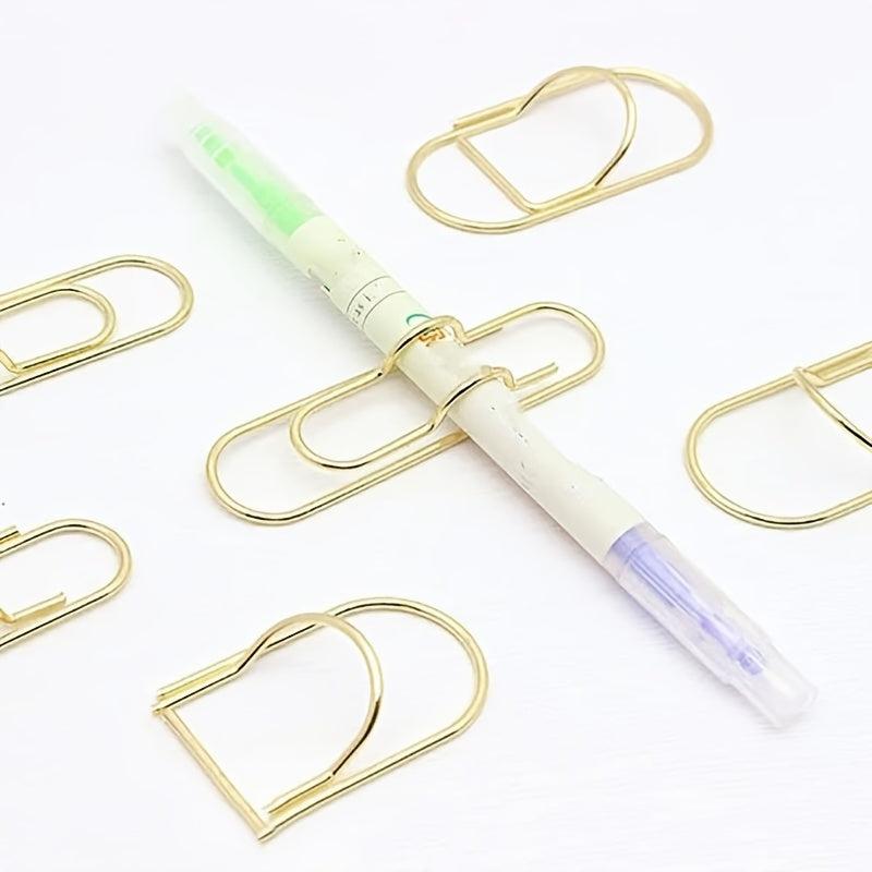 2pcs Minimalist Pen Clip for Home Office School Supplies