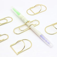 2pcs Minimalist Pen Clip for Home Office School Supplies