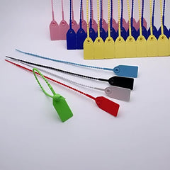 Numbered Safety Zipper Ties - Self Locking Sealing Labels