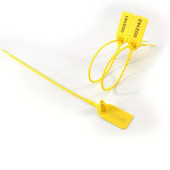 Numbered Safety Zipper Ties - Self Locking Sealing Labels