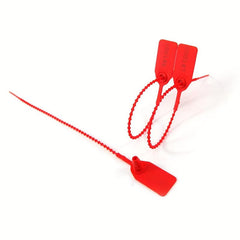 Numbered Safety Zipper Ties - Self Locking Sealing Labels
