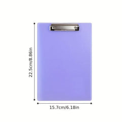Reusable Plastic Clipboard A5 Record List Board