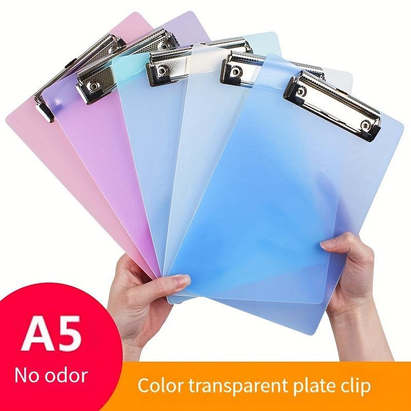 Reusable Plastic Clipboard A5 Record List Board