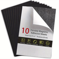 10pcs Magnetic Adhesive Sheets 10 X 15 Flexible Magnet Sheets