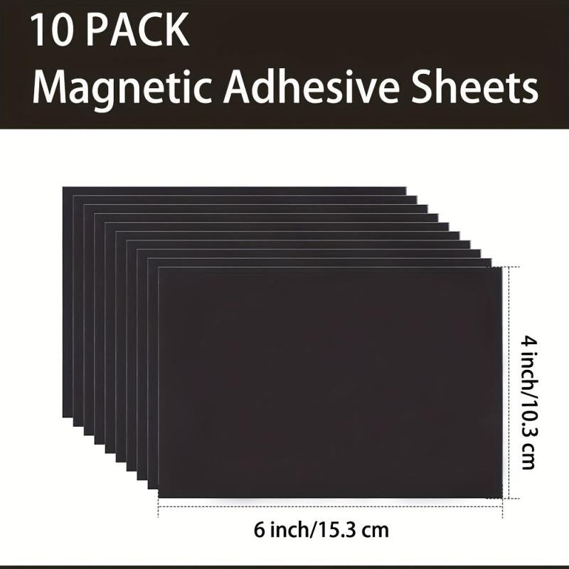 10pcs Magnetic Adhesive Sheets 10 X 15 Flexible Magnet Sheets