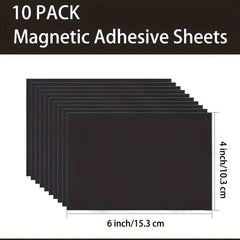 10pcs Magnetic Adhesive Sheets 10 X 15 Flexible Magnet Sheets