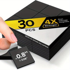 Self Adhesive Magnetic Squares 2.03cm x 2.03cm - Pack of 100