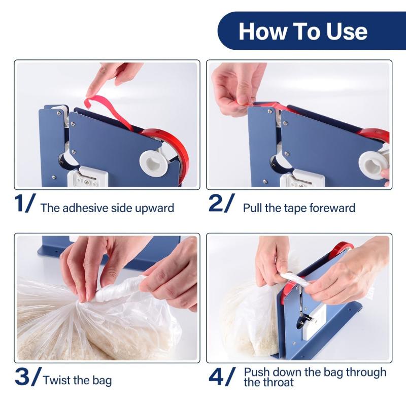 Steel Belt Bag Sealing Machine + 2 Bag Sealing Tape