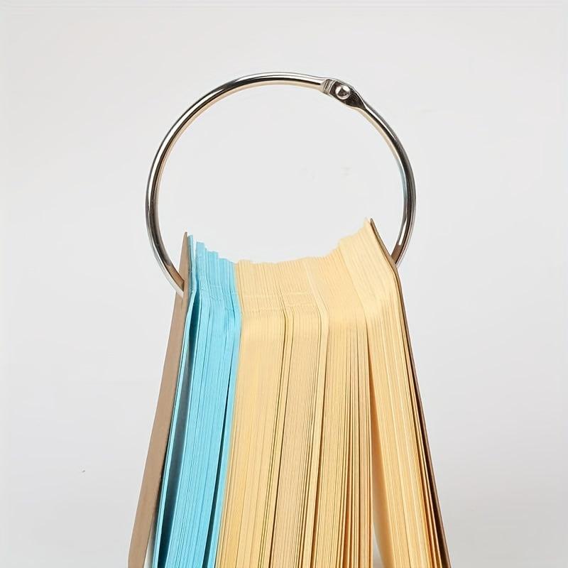 20pcs Loose Leaf Binder Rings Nickel Plated Steel Keychain Rings