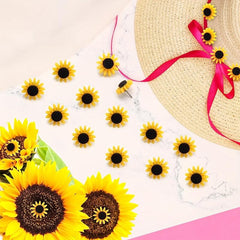 20pcs Sunflower Push Pins for Students