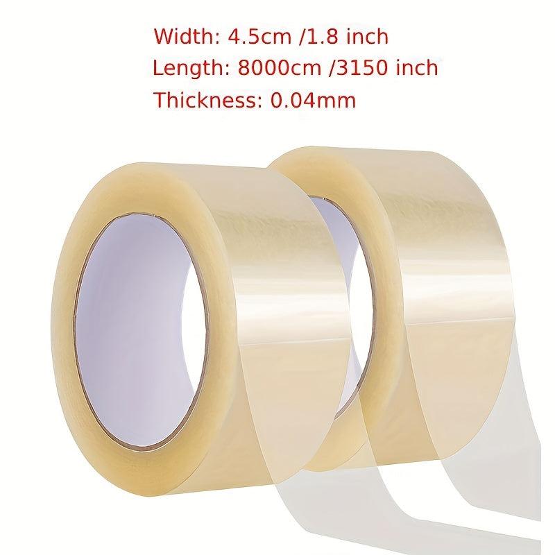 4 1/8in X 8000cm Sealing Tape Large Roll Transparent High Transparent Tape