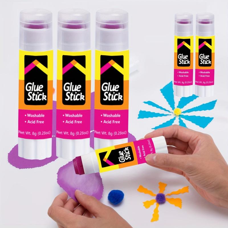 Purple Washable Glue Sticks for Students, Scrapbooking, School