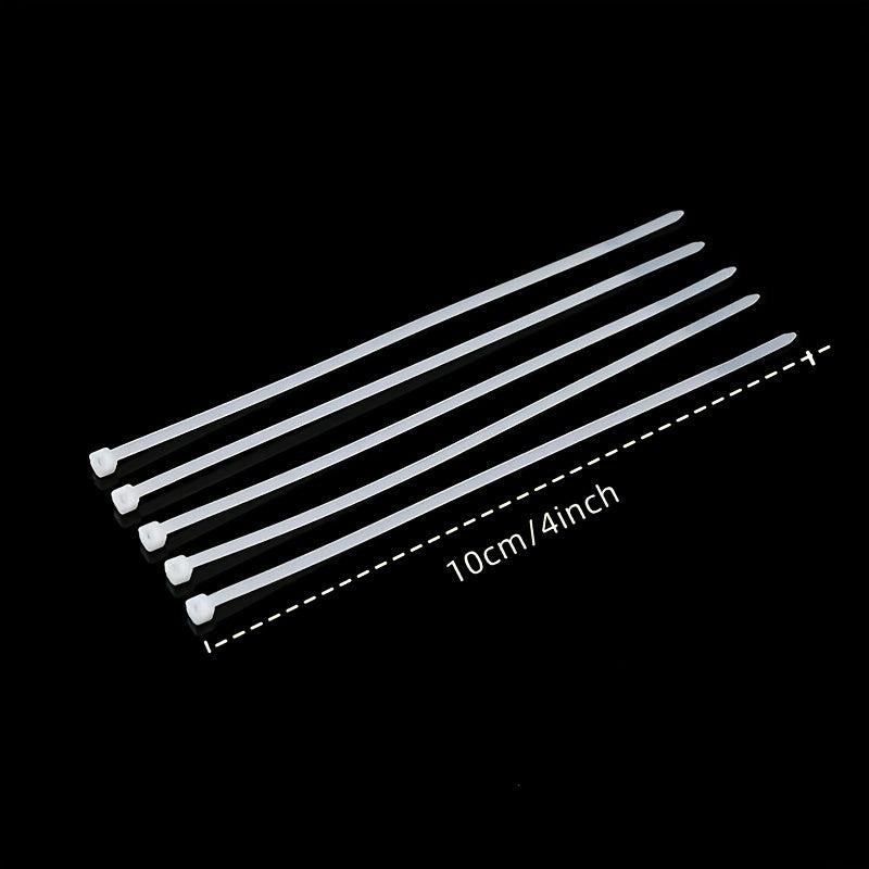 100pcs Self Locking Zip Ties 0.1x4in