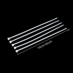 100pcs Self Locking Zip Ties 0.1x4in