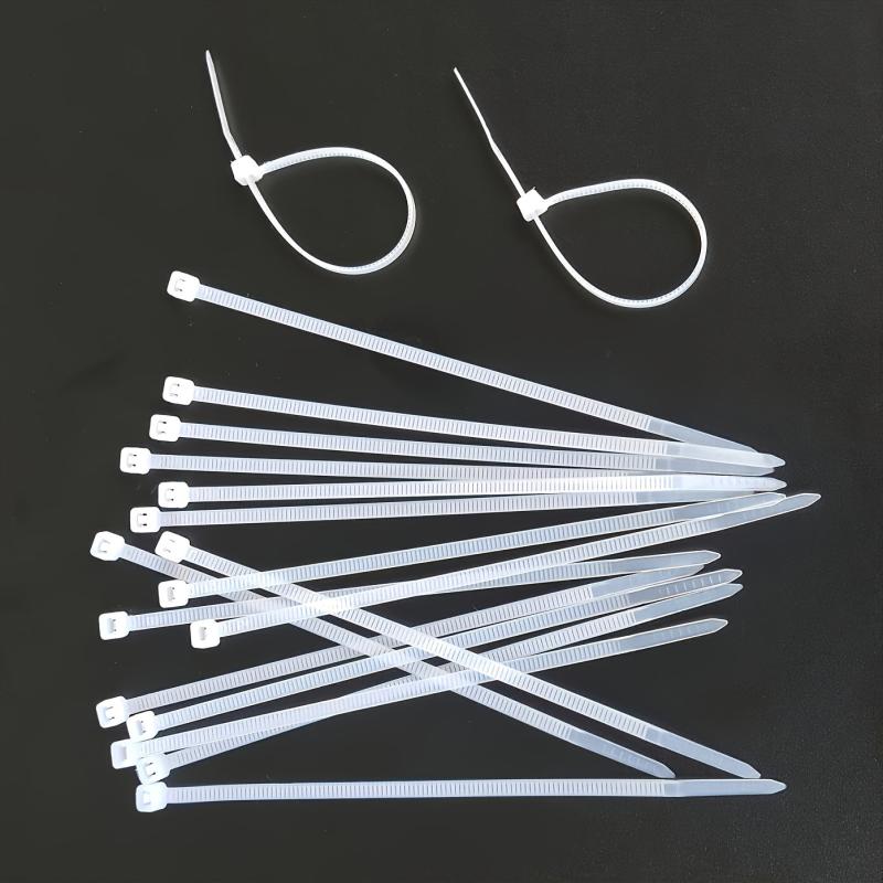 100pcs Self Locking Zip Ties 0.1x4in
