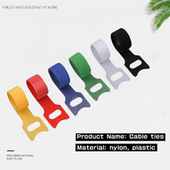 Cable Management Kit 60 Pcs Reusable Straps Desk Power Cord USB Organizer