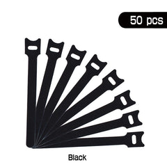 Cable Management Kit 60 Pcs Reusable Straps Desk Power Cord USB Organizer