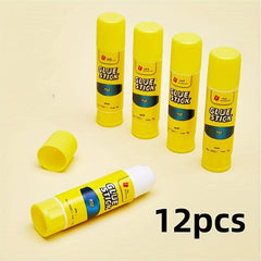 12pcs Formaldehyde-Free Strong Glue Sticks for Crafts & Office Projects