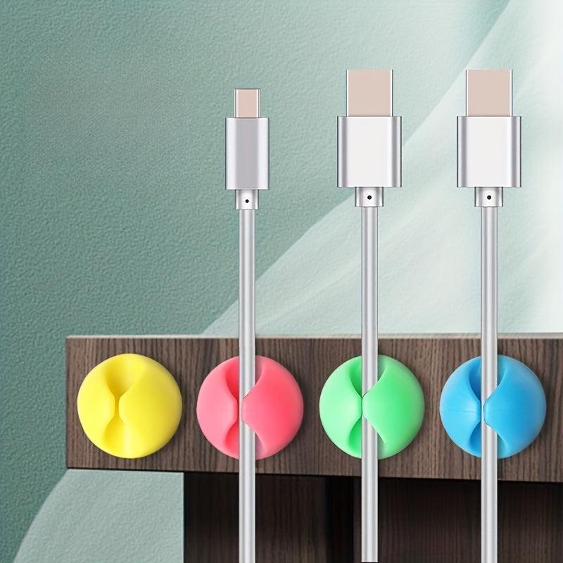12 Desktop Cable Processor Charging Cable Clip Mixed