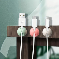 12 Desktop Cable Processor Charging Cable Clip Mixed