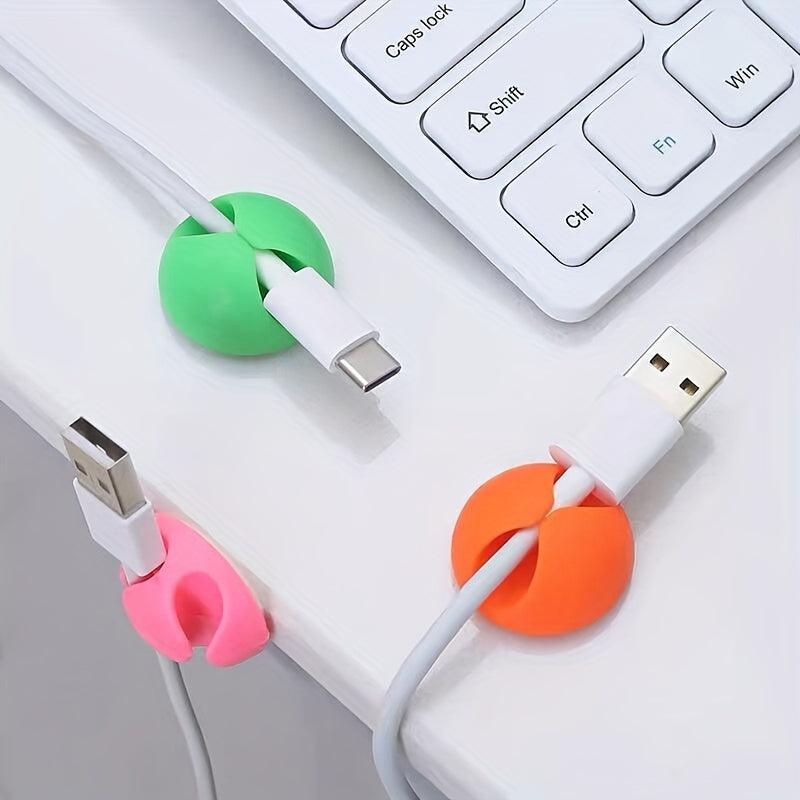 12 Desktop Cable Processor Charging Cable Clip Mixed
