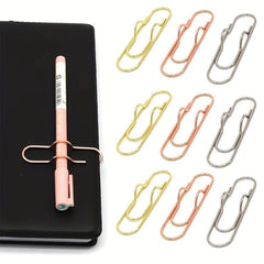 Desk Accessories Pen Holder Paperclip Pencil Clips Notebook Stationary