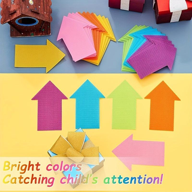 18pcs Colorful Arrow Carpet Markers for Classroom Home Social Distancing