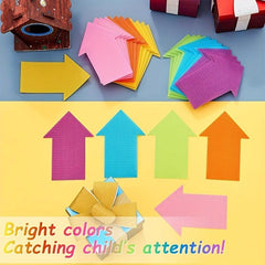 18pcs Colorful Arrow Carpet Markers for Classroom Home Social Distancing