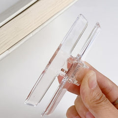 4pcs Acrylic Transparent Clips Multicolor Set